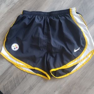 Nike dry fit steelers workout shorts